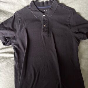 GAP Mens Polo Shirt Short Sleeve Black - Mens Size Small